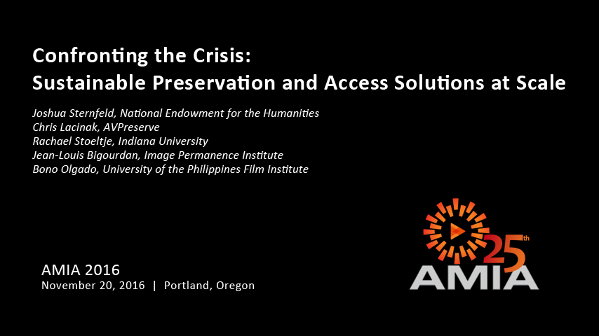 Confronting the Crisis:  Sustainable Preservation and Access Solutions at Scale