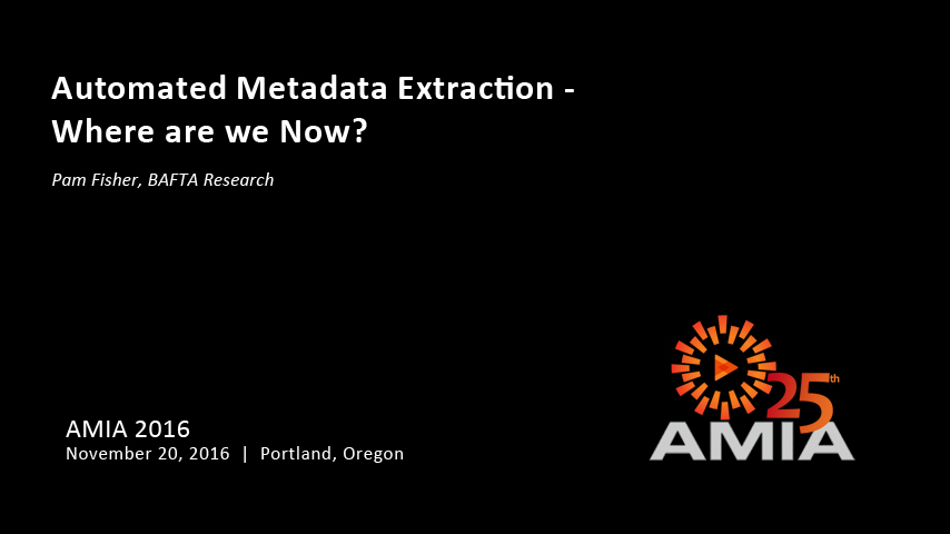 Automated Metadata Extraction – Where are we Now?