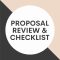 Proposal Steps and Review